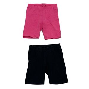 Cat & Jack 5T Bike Shorts Bundle Pink Black Cotton Stretch